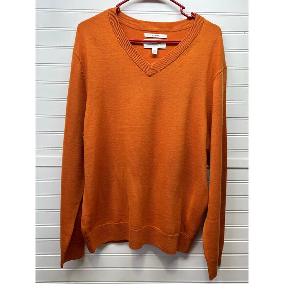 Hudson North Merino Wool V-Neck Sweater Size L - Picture 2 of 11